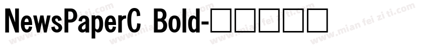 NewsPaperC Bold字体转换